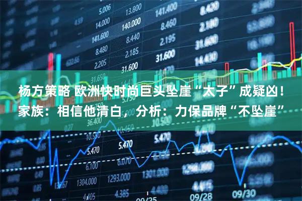 杨方策略 欧洲快时尚巨头坠崖“太子”成疑凶！家族：相信他清白，分析：力保品牌“不坠崖”