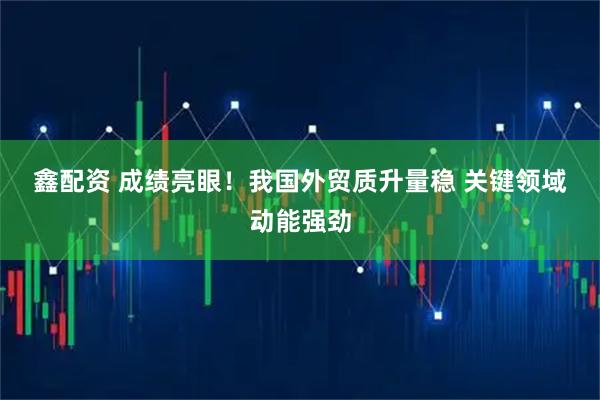 鑫配资 成绩亮眼!我国外贸质升量稳 关键领域动能强劲
